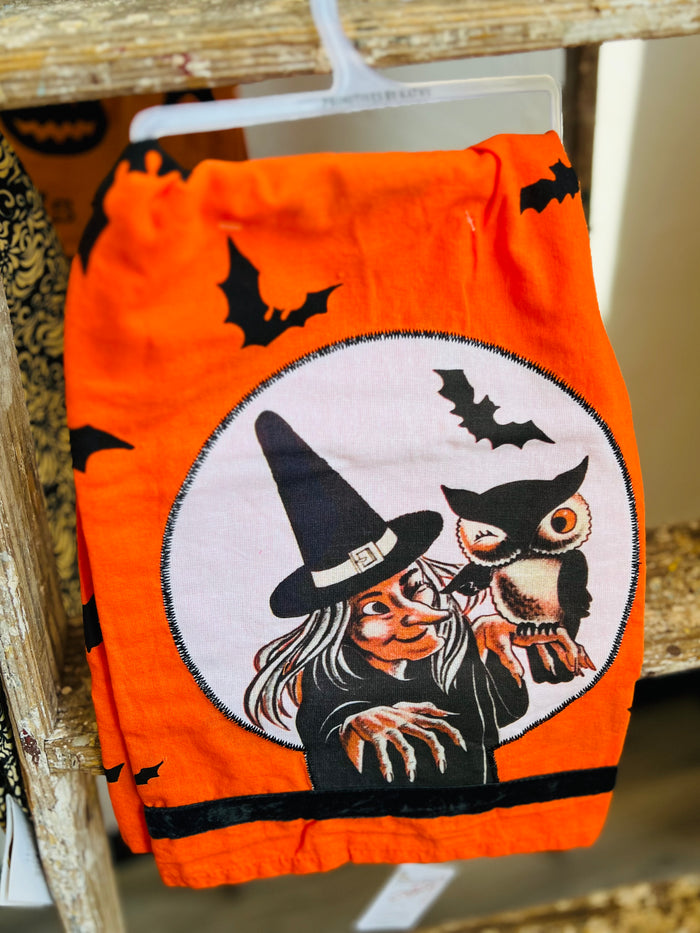Orange Witch Kitchen Towel