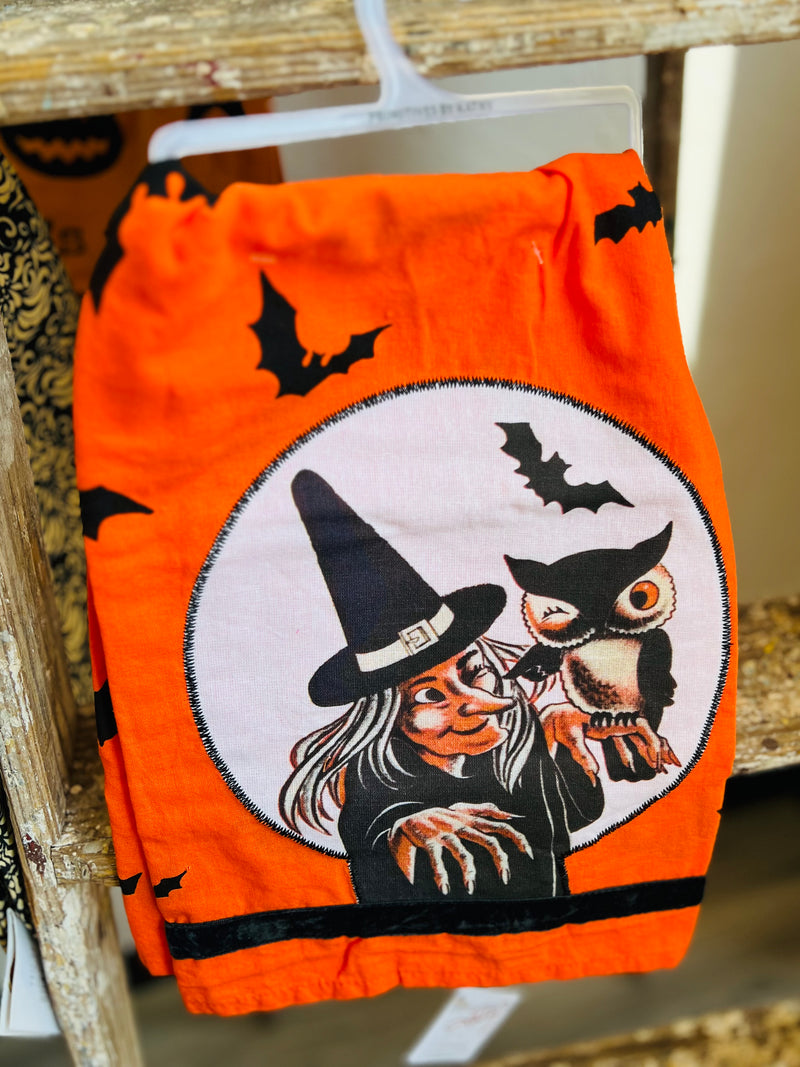 Orange Witch Kitchen Towel