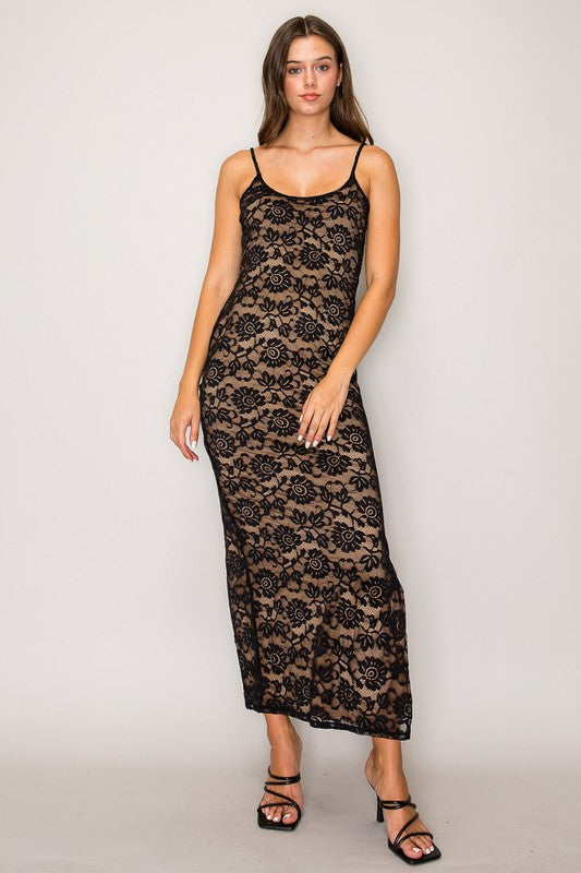 Morticia Lace Cami Dress