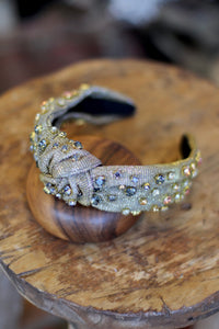 Metallic Rhinestone Headband