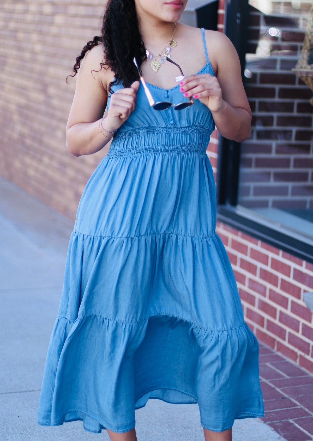 Cora Chambray Midi Dress
