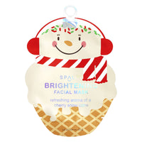 Candy Cane Sundae Christmas Holiday Brightening Facial Mask