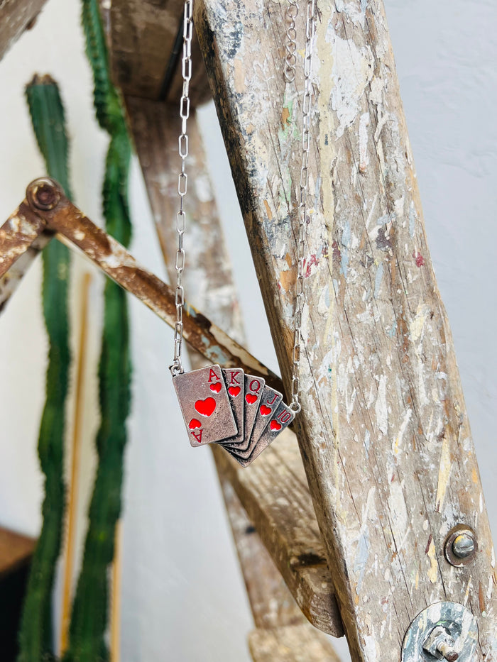 Heart Royal Flush Necklace