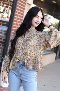 Paisley Flowy Blouse