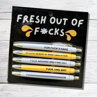 Fresh out of F*cks Pen Set