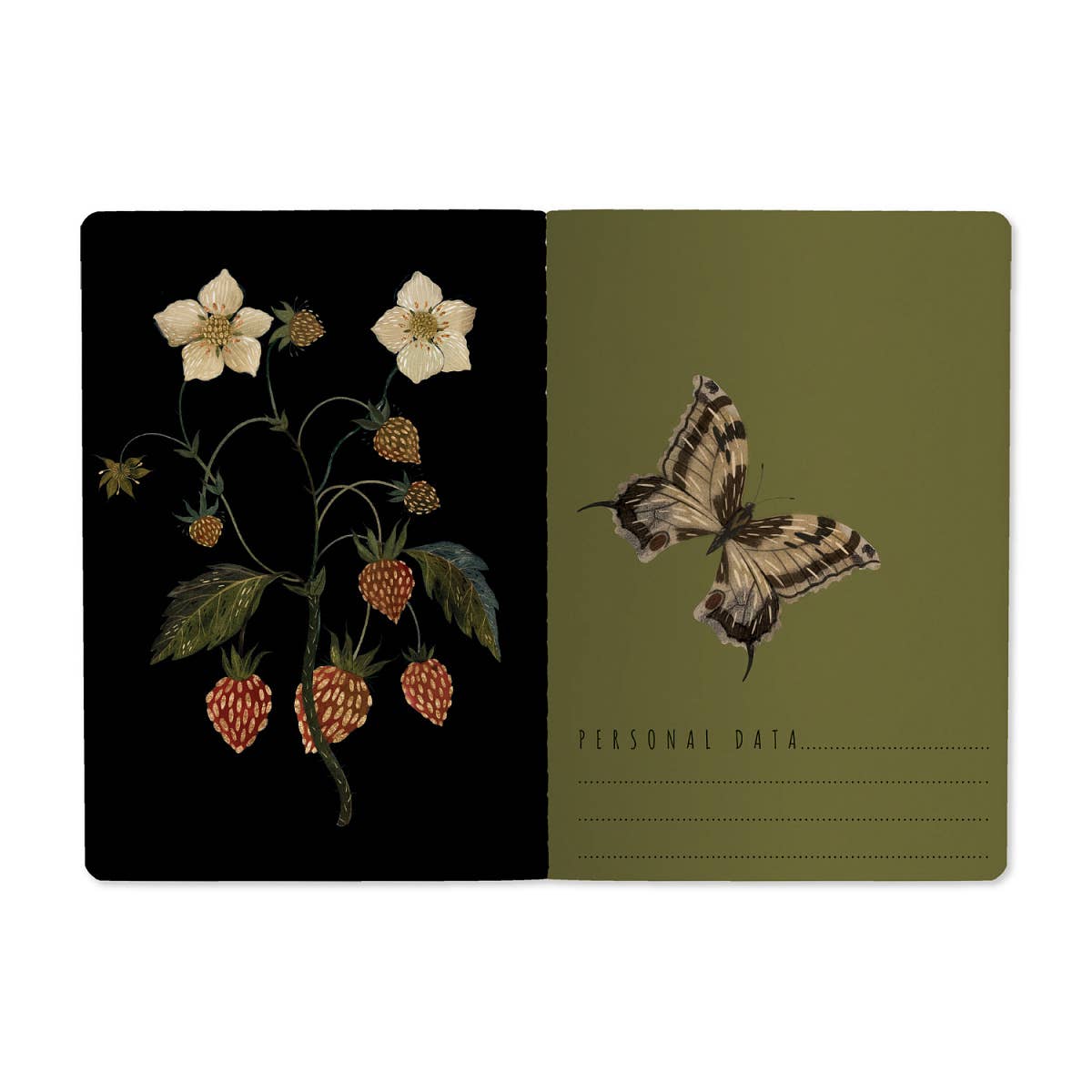 A6 Mini Passport Notebook Forest Flowers