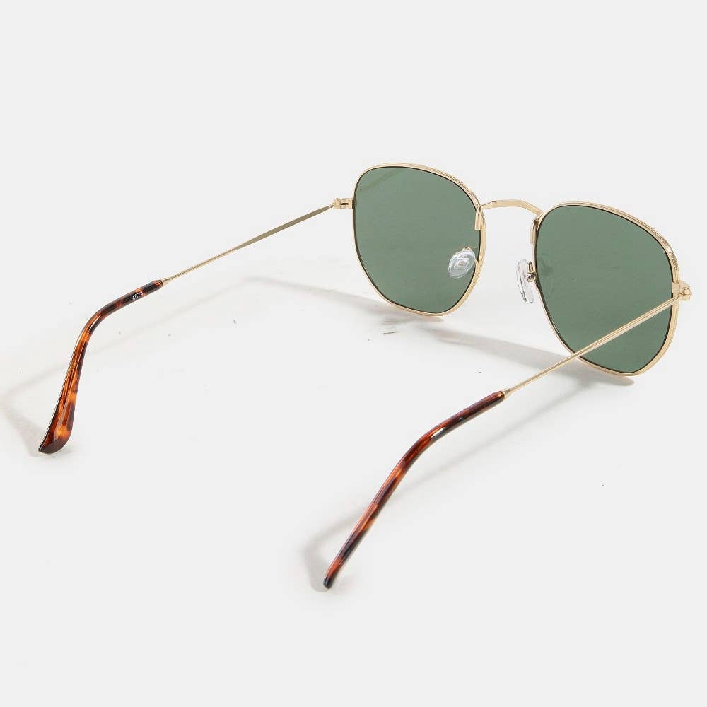 Thin Metallic Frame Fashion Sunglasses
