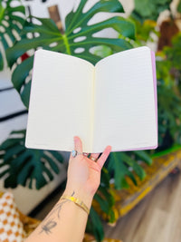 A5 Notebook Forest Flowers on White