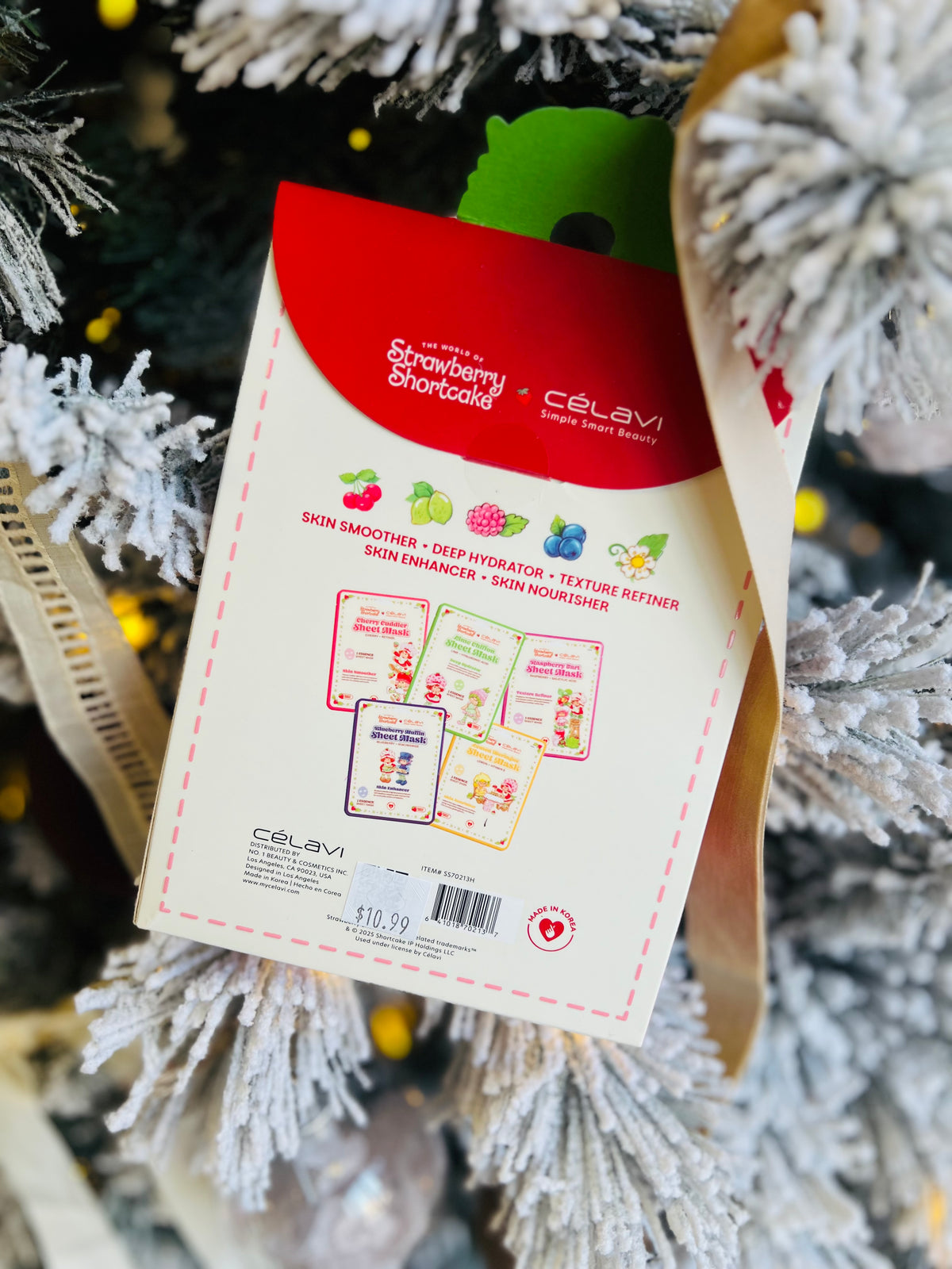 Strawberry Shortcake Holiday Sheet Mask