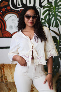 Martha Wide Leg Jeans in White