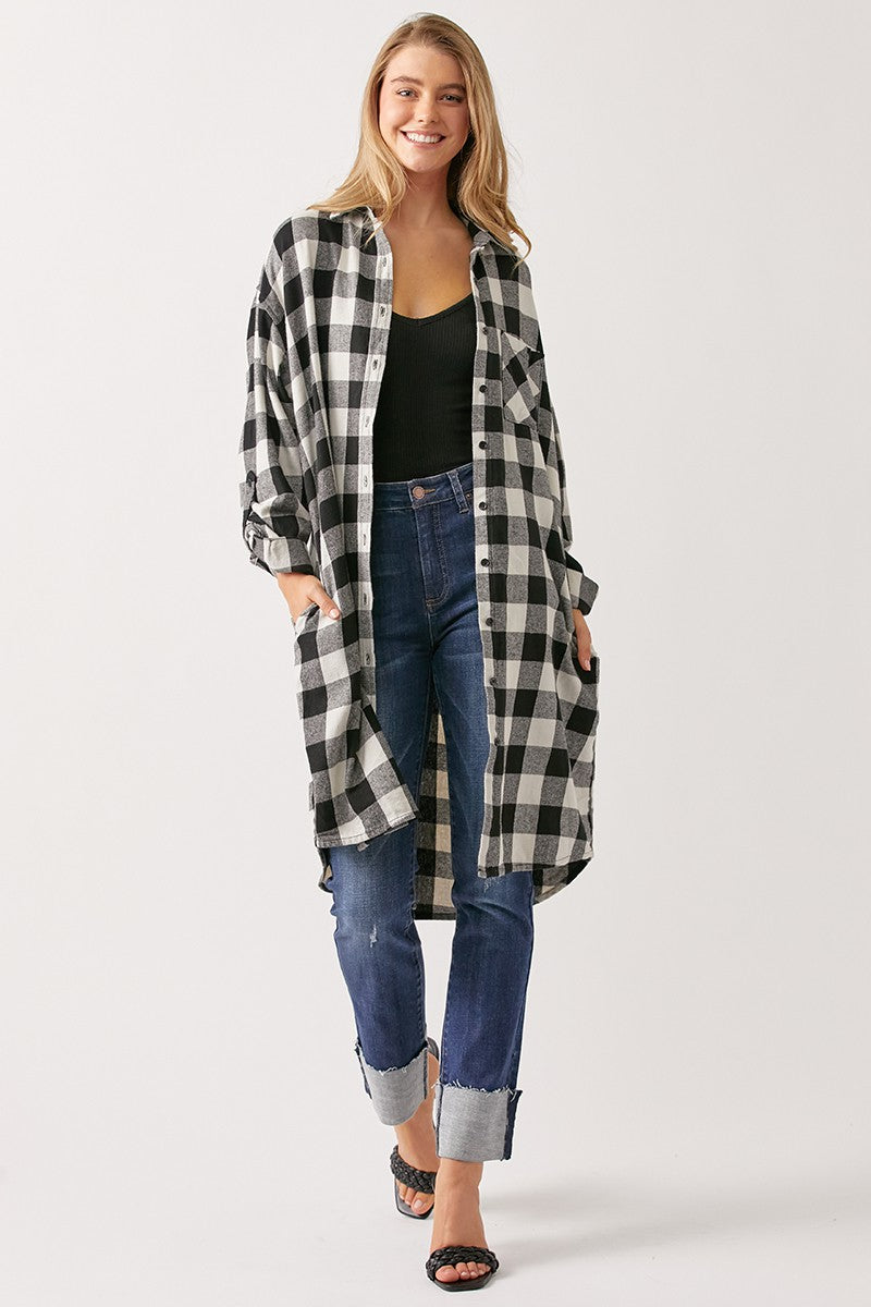 Buffalo Plaid Long Shirt