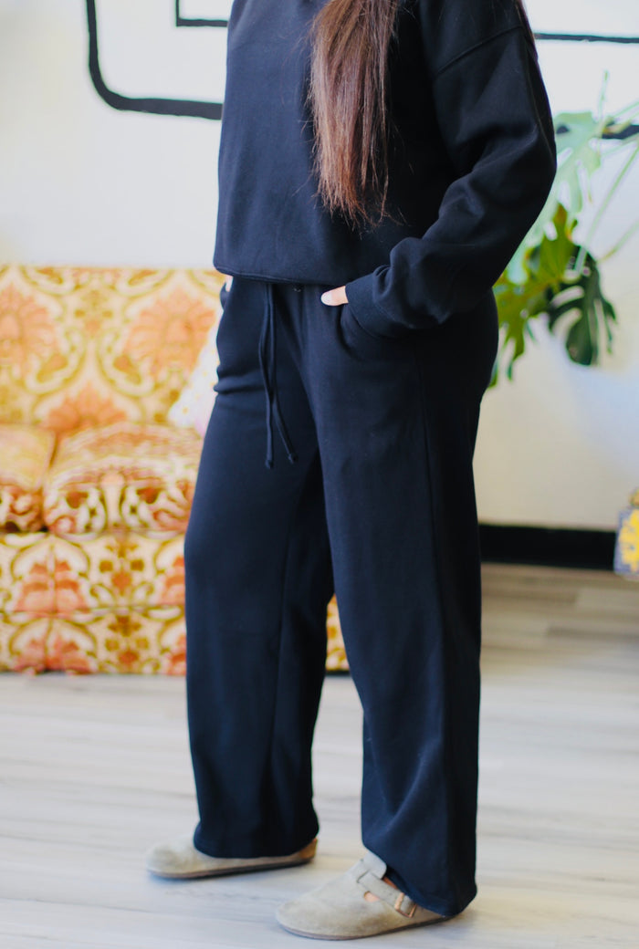 Comfiest Sweat Set Ever + Black
