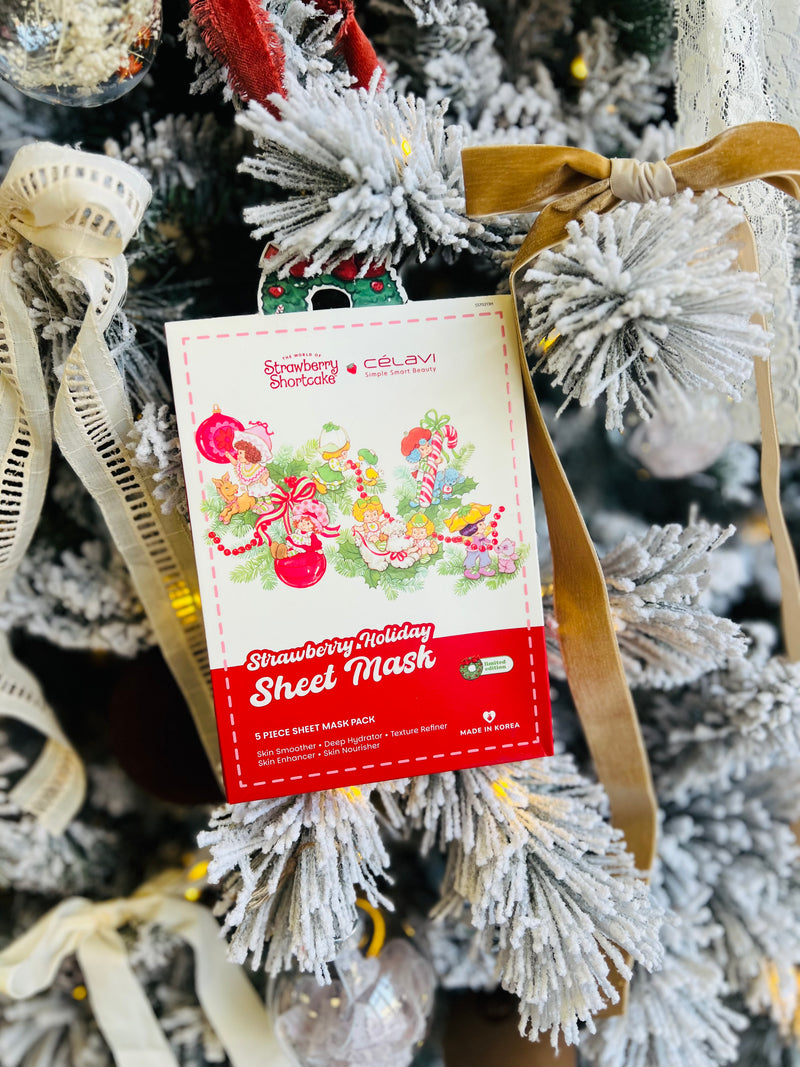 Strawberry Shortcake Holiday Sheet Mask
