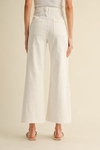 Martha Wide Leg Jeans in White