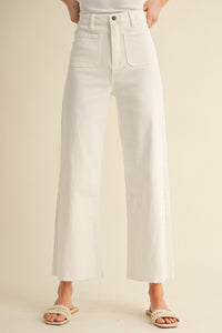 Martha Wide Leg Jeans in White