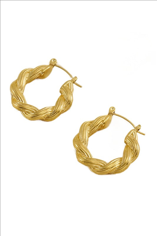 18k Gold Plated Hoops