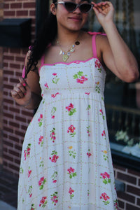 Tea Party Scalloped Midi Dress