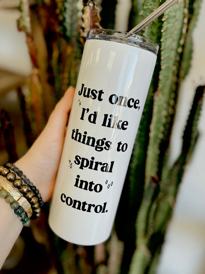 Spiral Into Control 20oz Tumbler