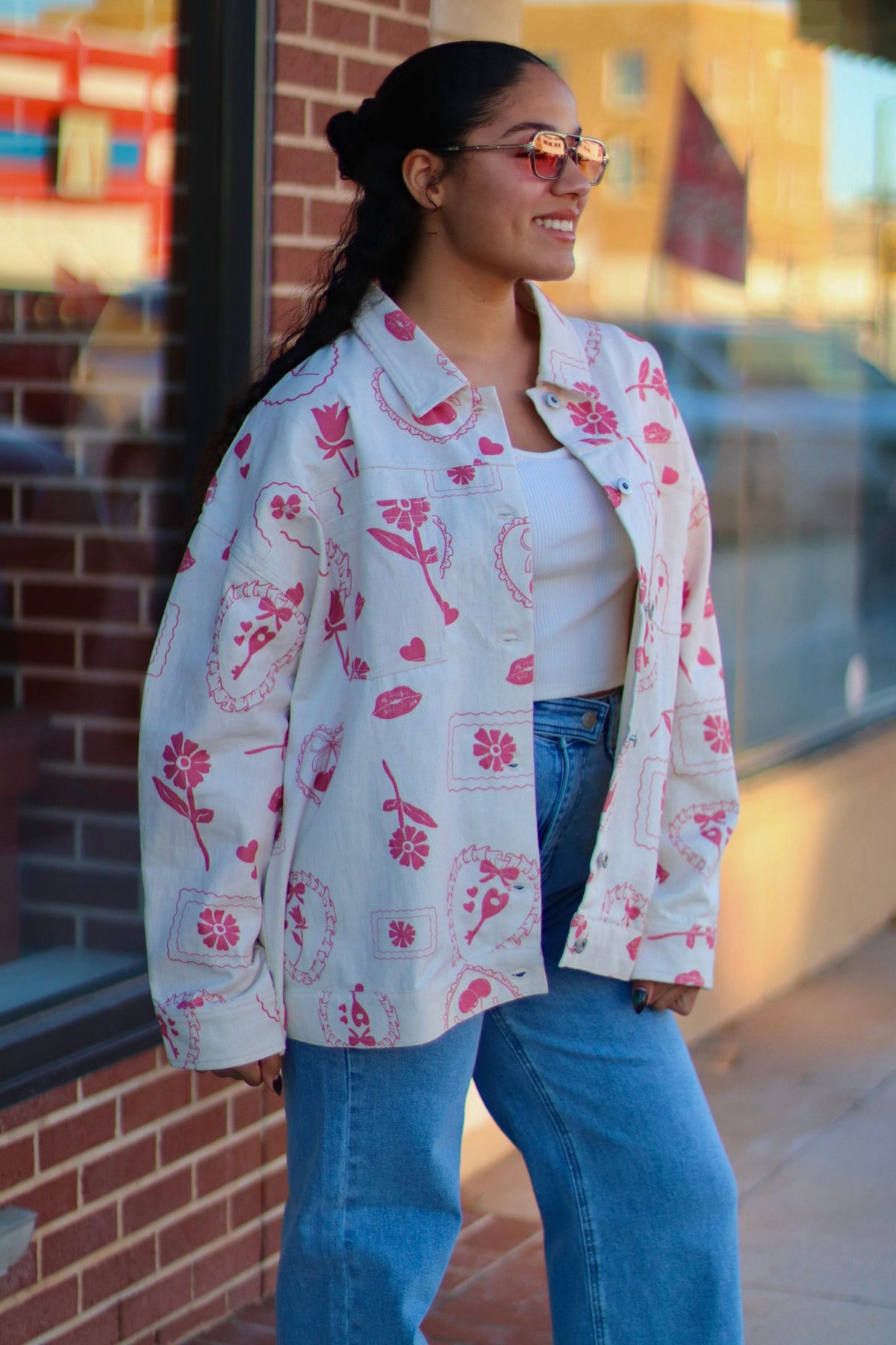 Girly Pop Button Down Jacket