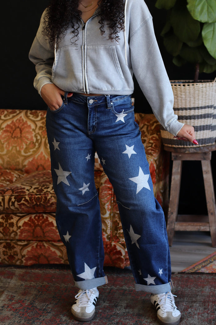 Star Girl Barrel Jeans
