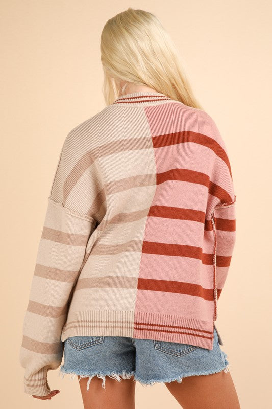 Color Block Sweater + Vanilla