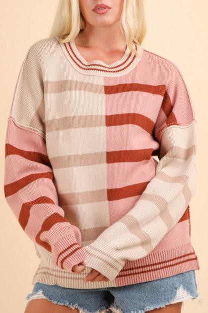 Color Block Sweater + Vanilla