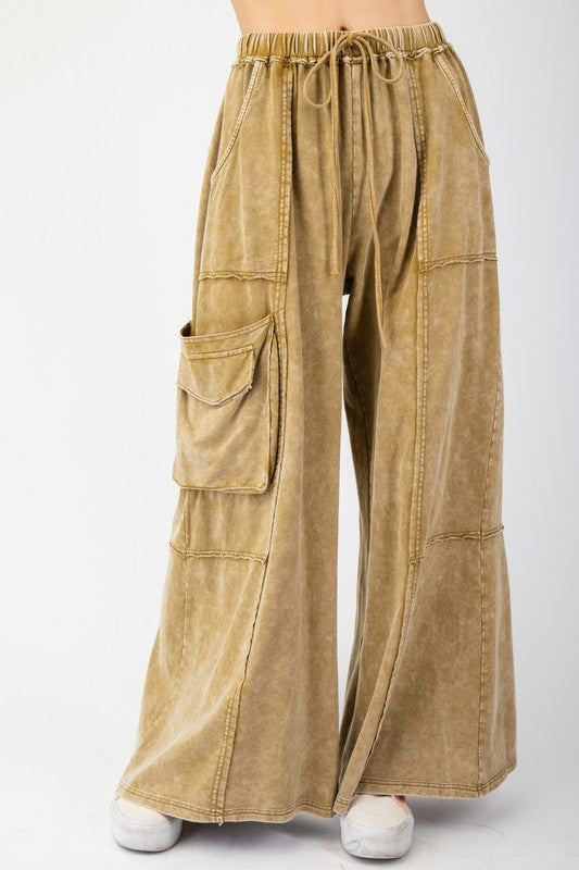 Terry Knit Baggy Pants