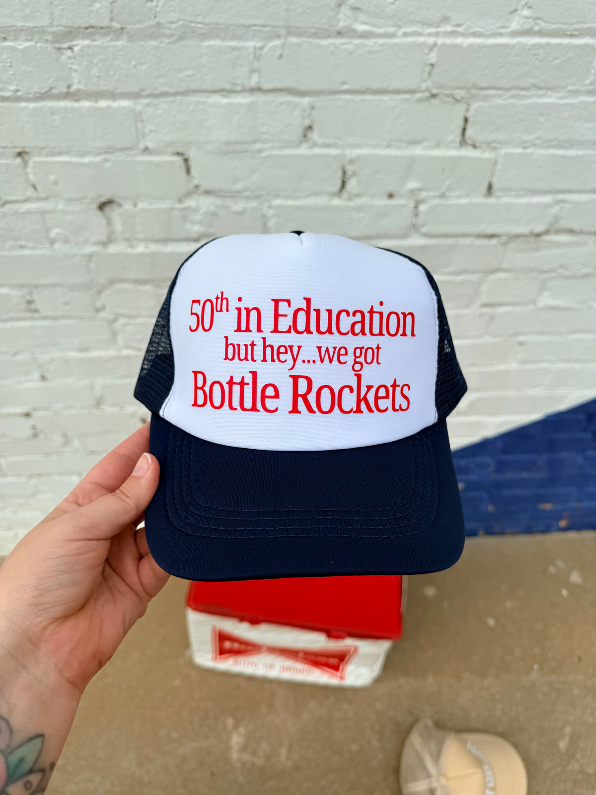 580 Trucker Hat + 50th Navy