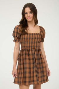 Harvest Time Dress + Brown