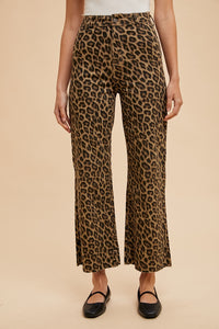 Good Karma Cropped Jeans in Leopard
