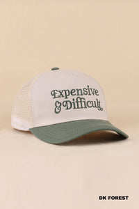 Expensive & Difficult Ball Cap + Green