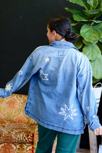 She's A Star Denim Shacket
