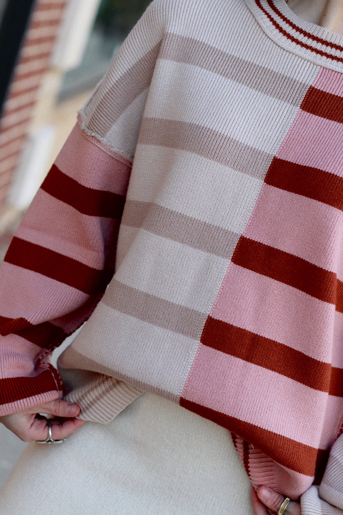 Color Block Sweater + Vanilla