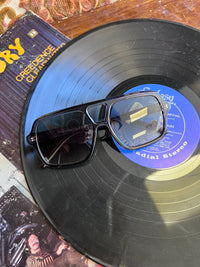 Large Acetate Frame Retro Aviator Sunglasses