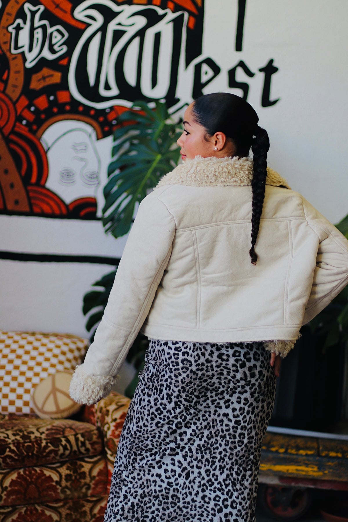 Penny Lane 2.0 Faux Fur Coat in Cream