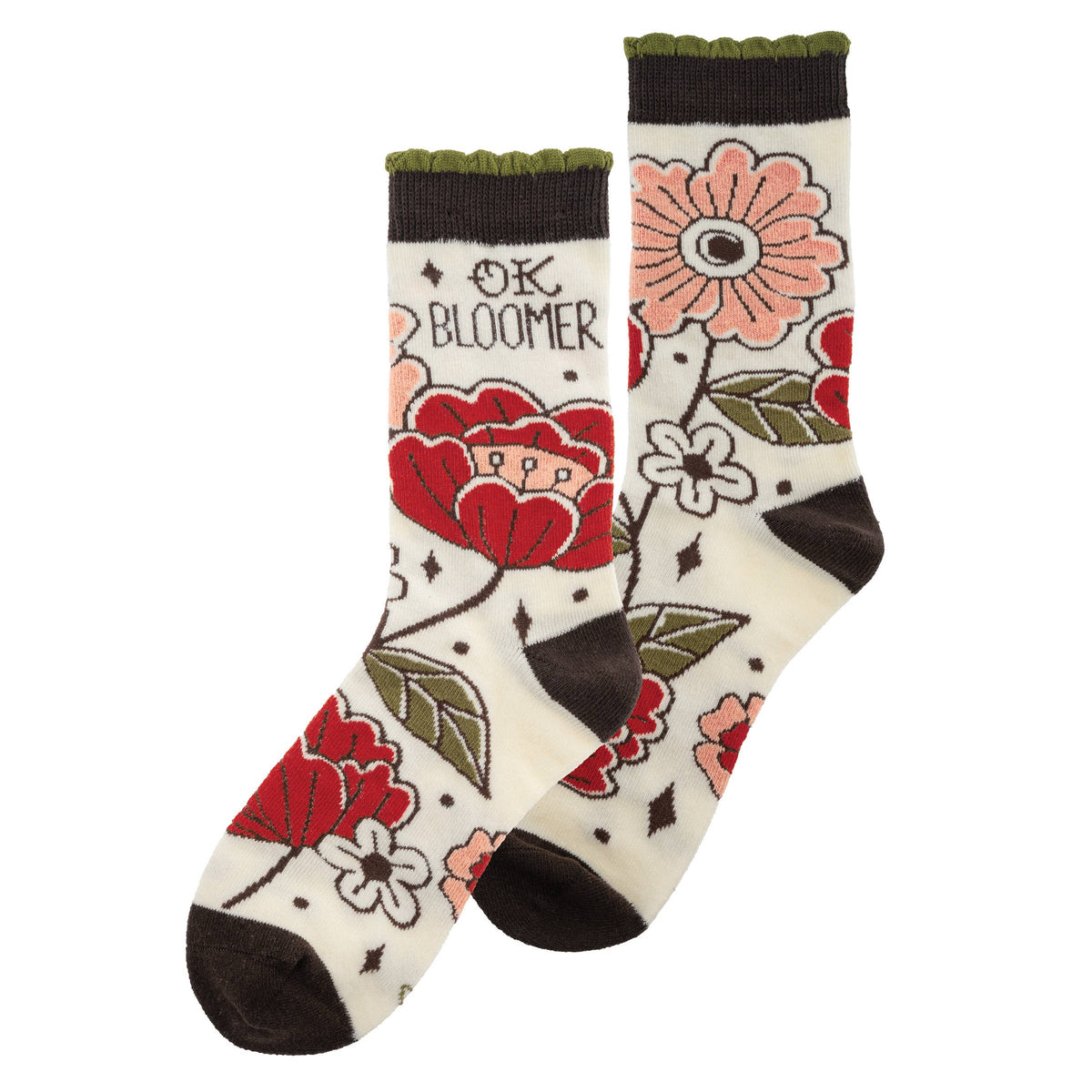Ok Bloomer Crew Socks