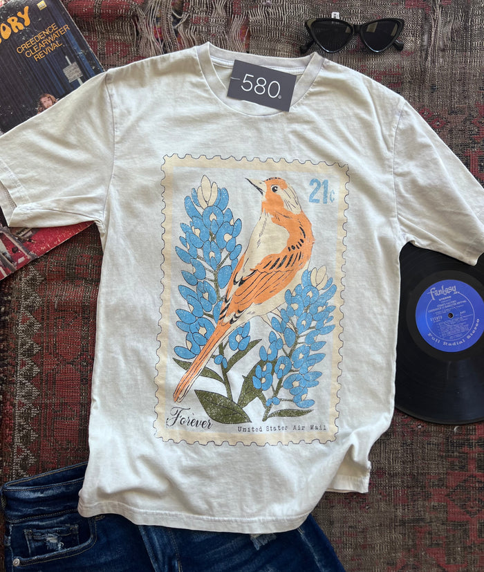 Mockingbird Off White Mineral Wash Graphic Tee