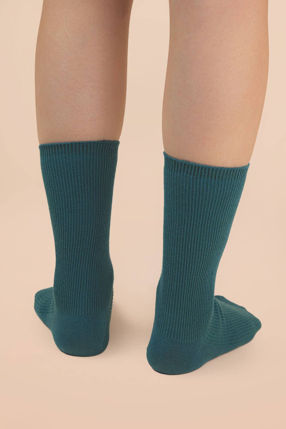 Ribbed mock socks: OLIVE