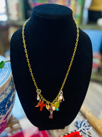Mixed Media Charm Necklace