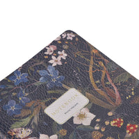 Vegan Leather A5 Notebook - Forest Flowers
