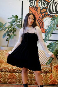 Flowy Mini Dress in Black