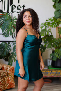 Sweetheart Neck Sleeveless Satin Mini Dress