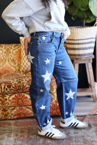 Star Girl Barrel Jeans