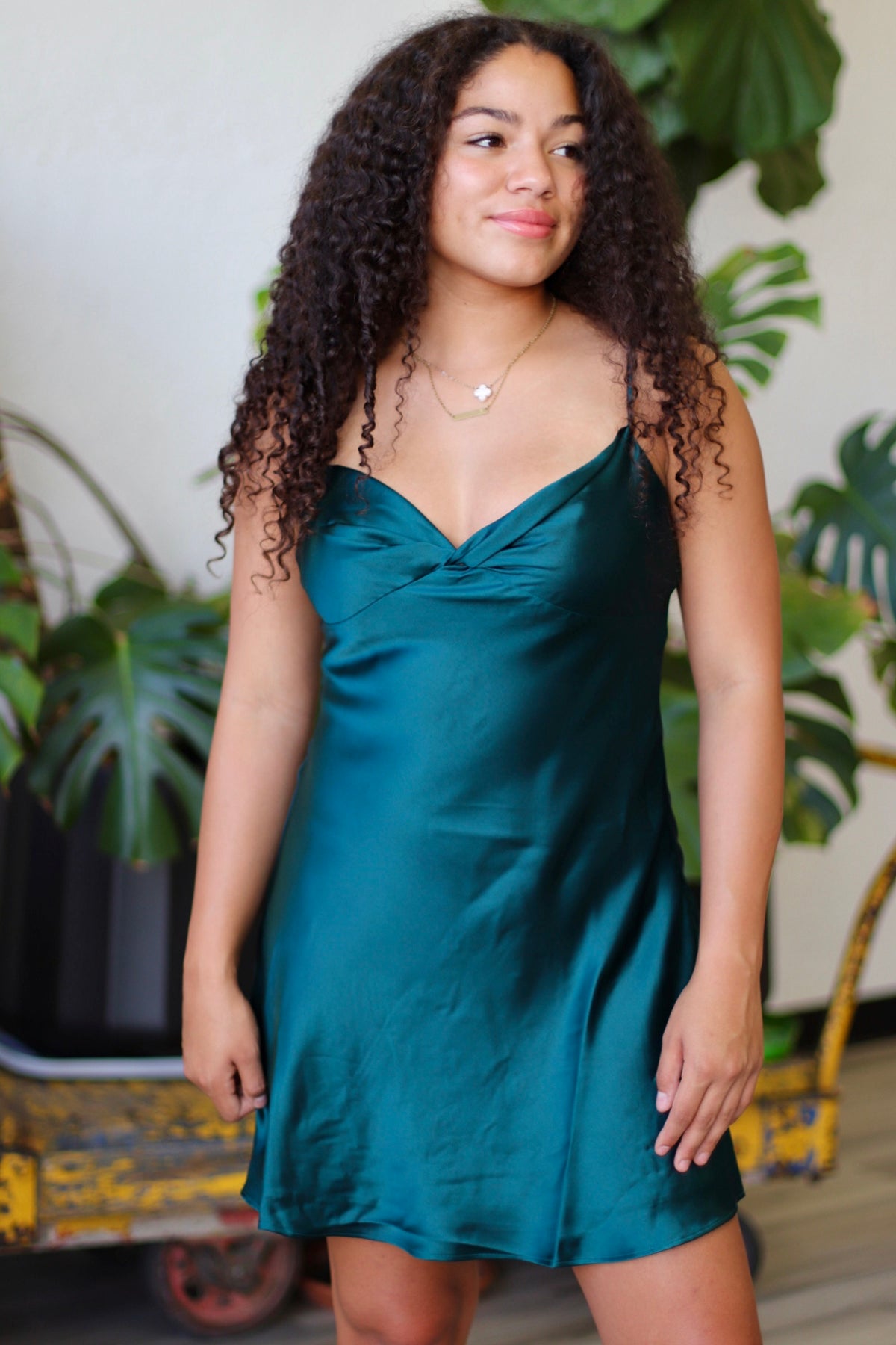 Sweetheart Neck Sleeveless Satin Mini Dress