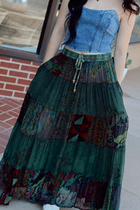 Green Goddess Maxi Skirt