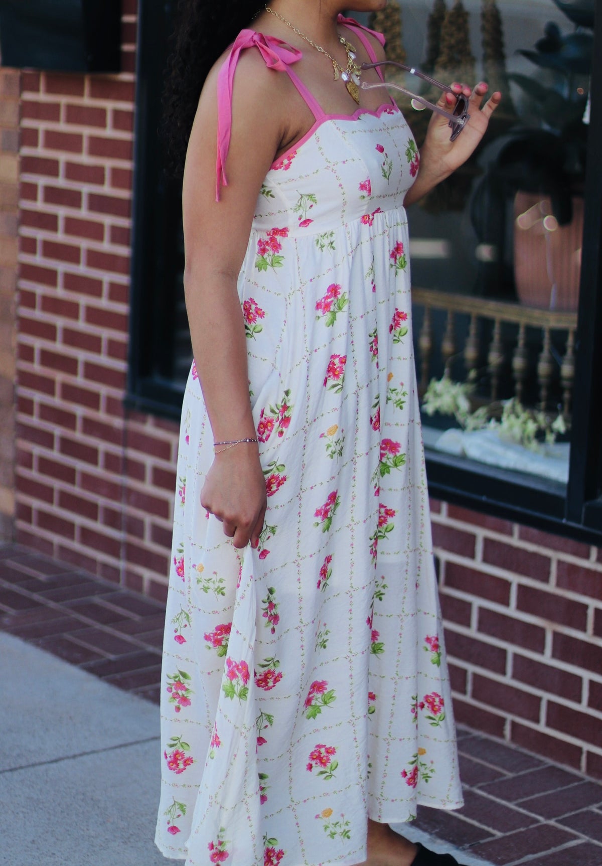 Tea Party Scalloped Midi Dress