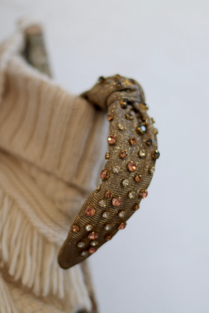 Metallic Rhinestone Headband