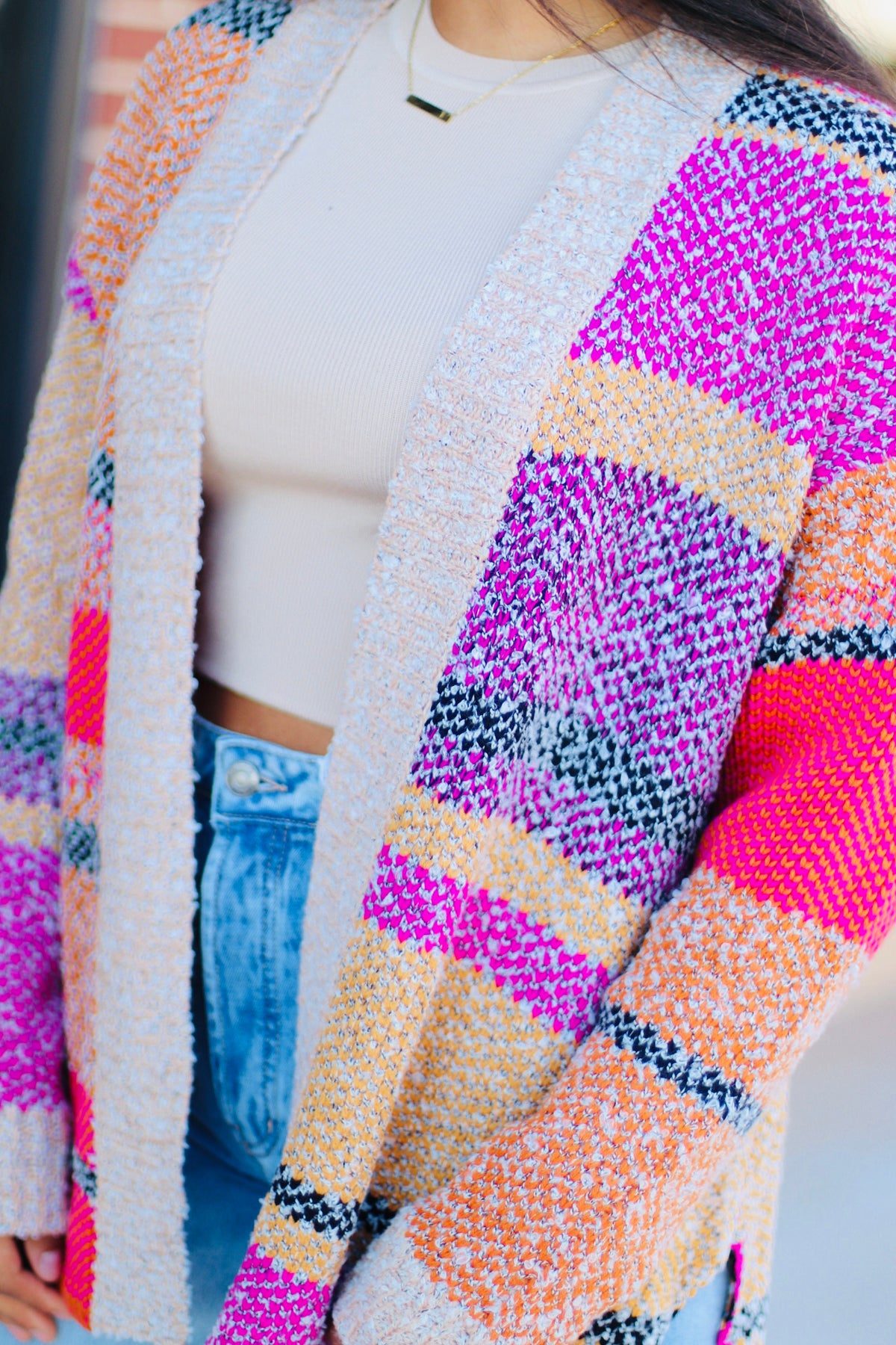 Cozy Colorful Cardigan