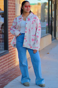 Girly Pop Button Down Jacket