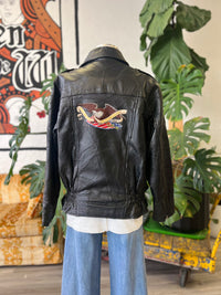 Vault | Leather Biker Jacket Large